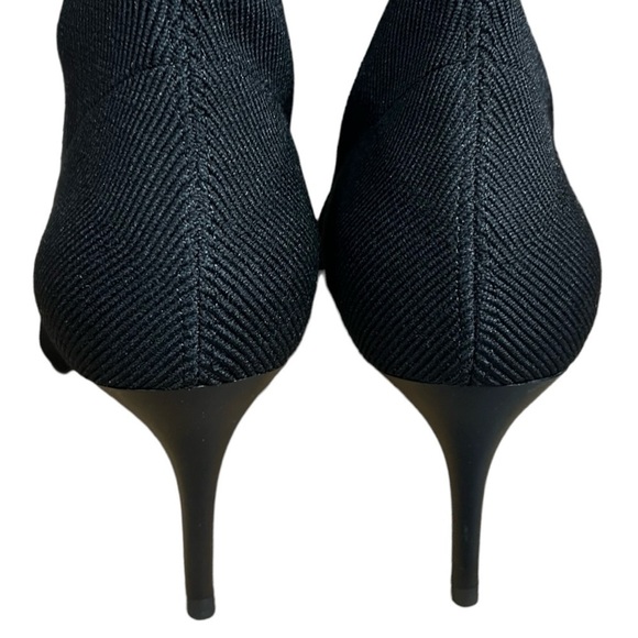 🌻NEW Pour La Victoire Daphne Nickle Knit Black Ankle Booties Size 10 | box inc. - Picture 2 of 13